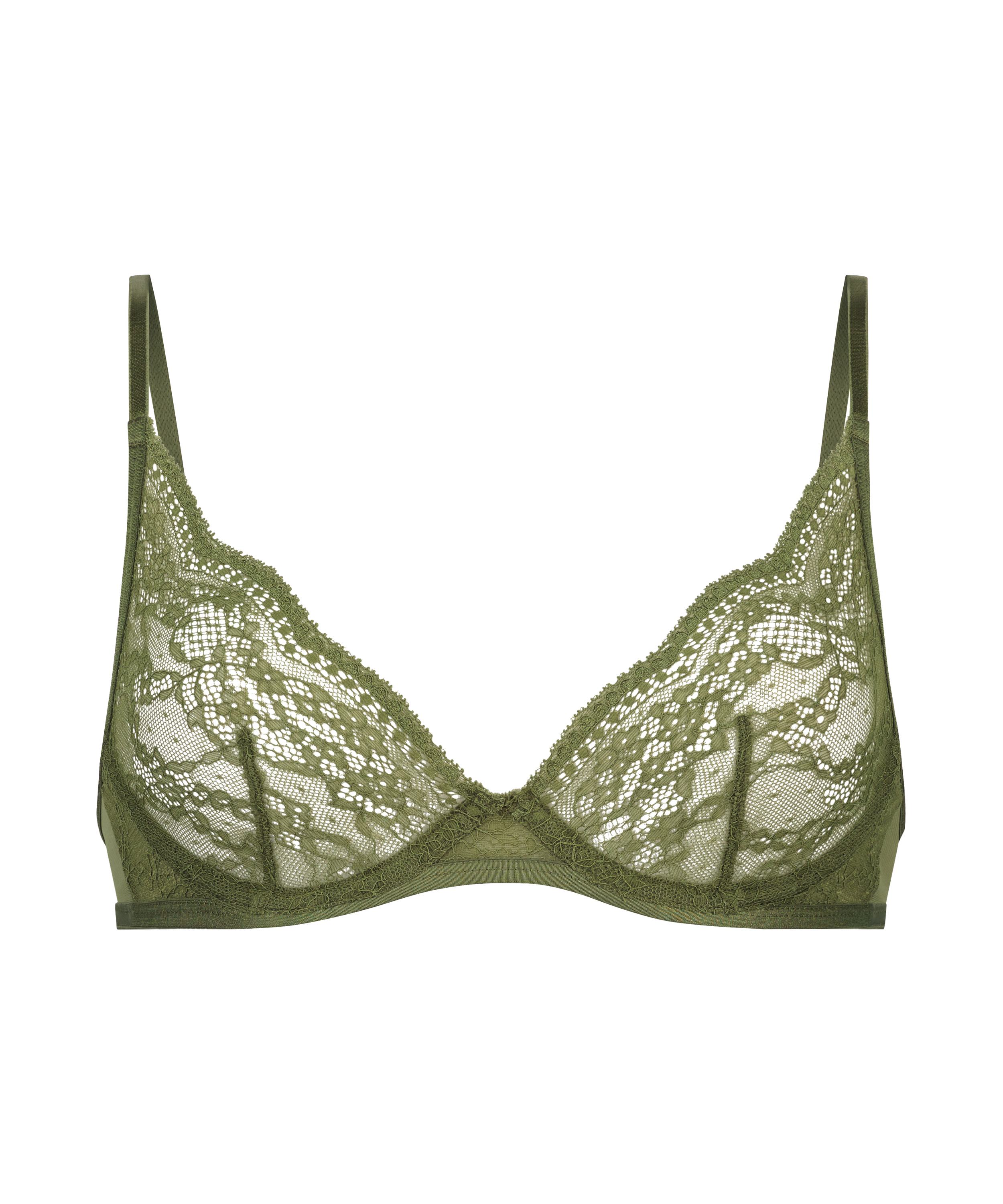 Isabelle Non-Padded Underwired Bra, Green, main