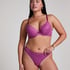 Marine Padded Push-Up Underwired Bra, Purple