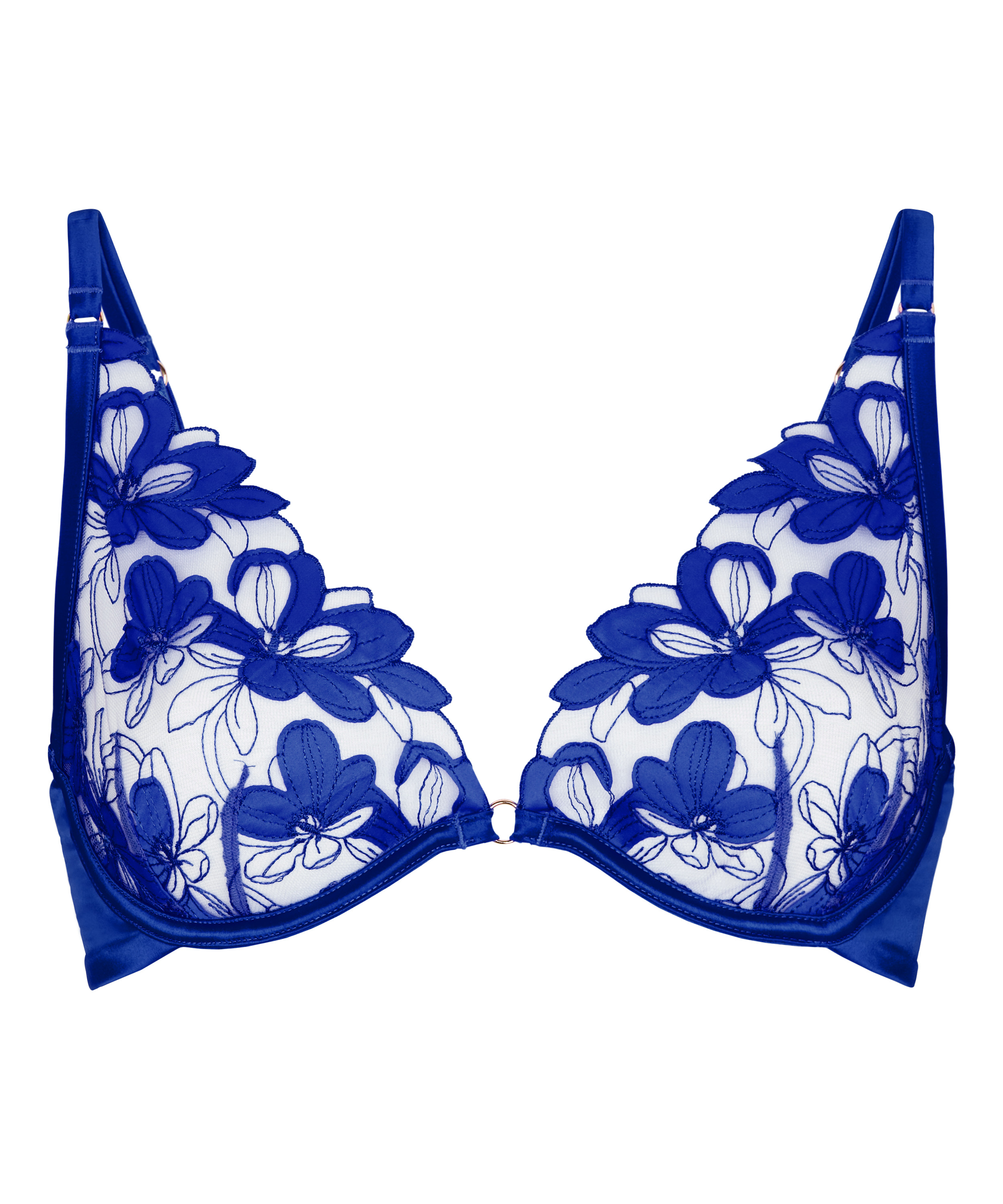 Non-Padded Underwired Bra Beatrice, Blue, main
