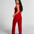 Singlet Brushed Jersey Rib, Red