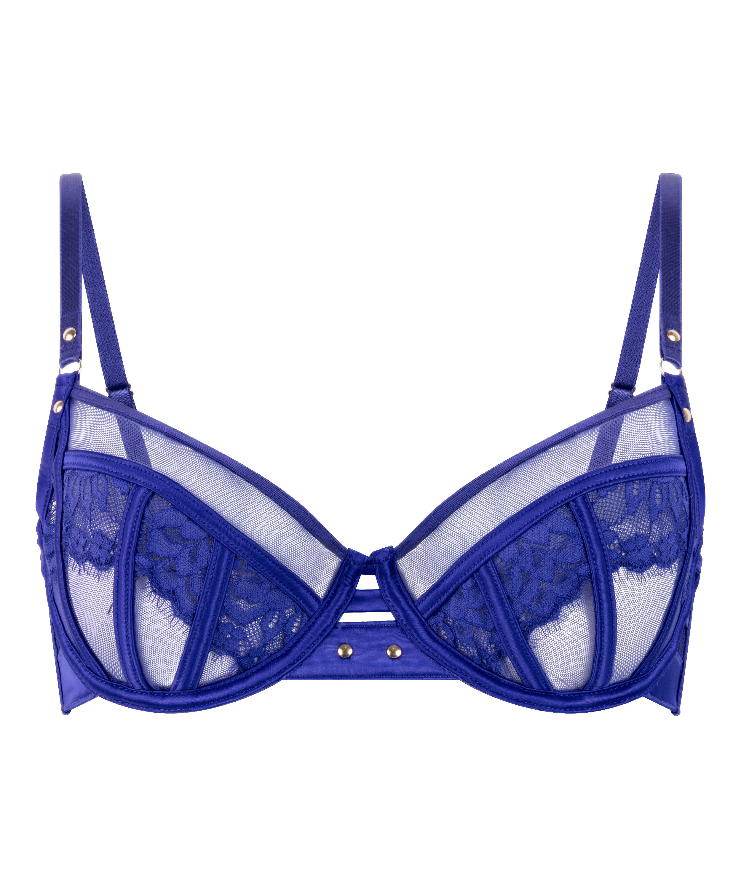 Sable Non-Padded Underwired Bra, Blue, main