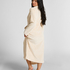 Fleece Bathrobe, White