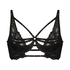 Monroe Padded Underwired Demi-Cup Bra, Black