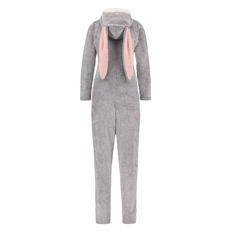 Novelty Fleece Onesie, Gray