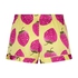 Satin pyjama shorts, Yellow