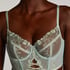 Lillia Non-Padded Underwired Longline Bra, Green