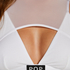Vibing mesh bralette, White