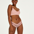 V-shaped Brazilian knickers mesh, Pink