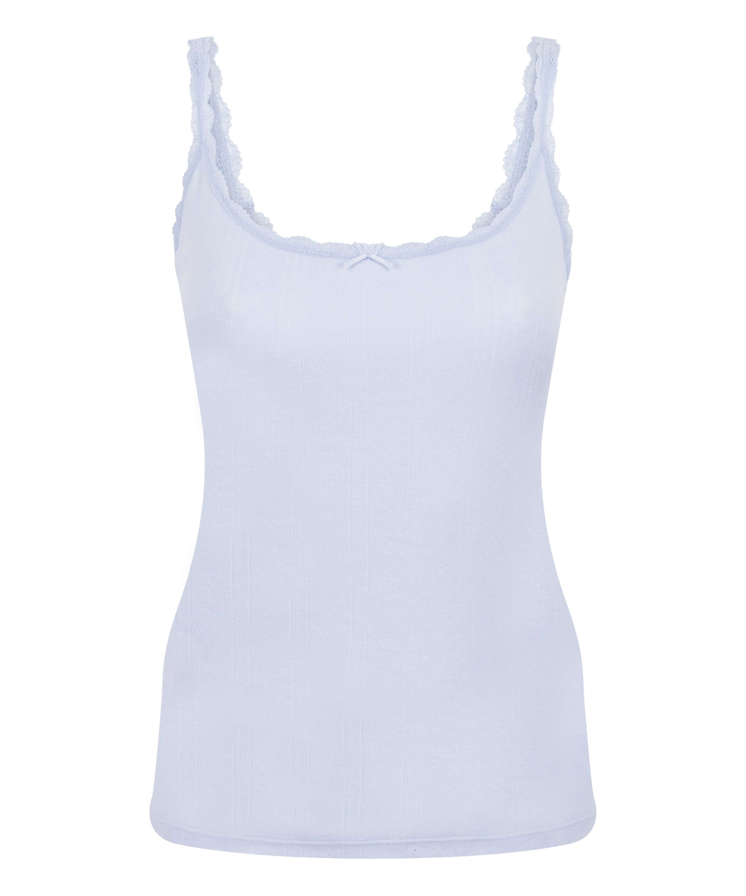 Pointelle Singlet, Blue, main