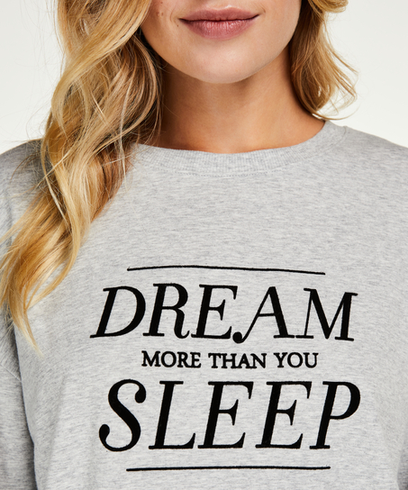 Long-sleeved nightshirt, Gray