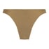 Goldie Shimmer High-Leg Bikini Bottoms, Yellow