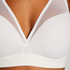 Mesh Padded Non-Underwired Bra, White
