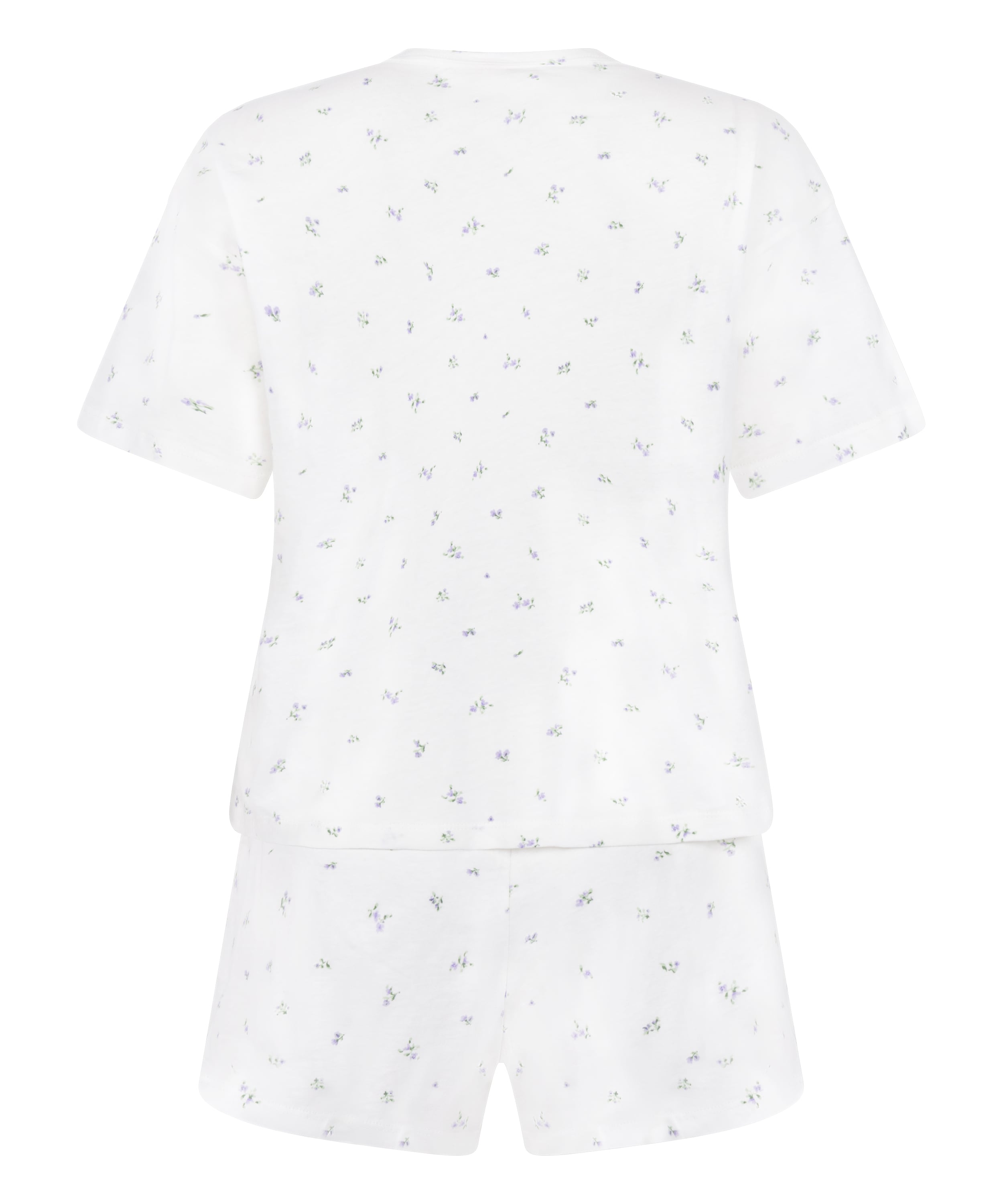 Pyjama Set Cotton, White, main