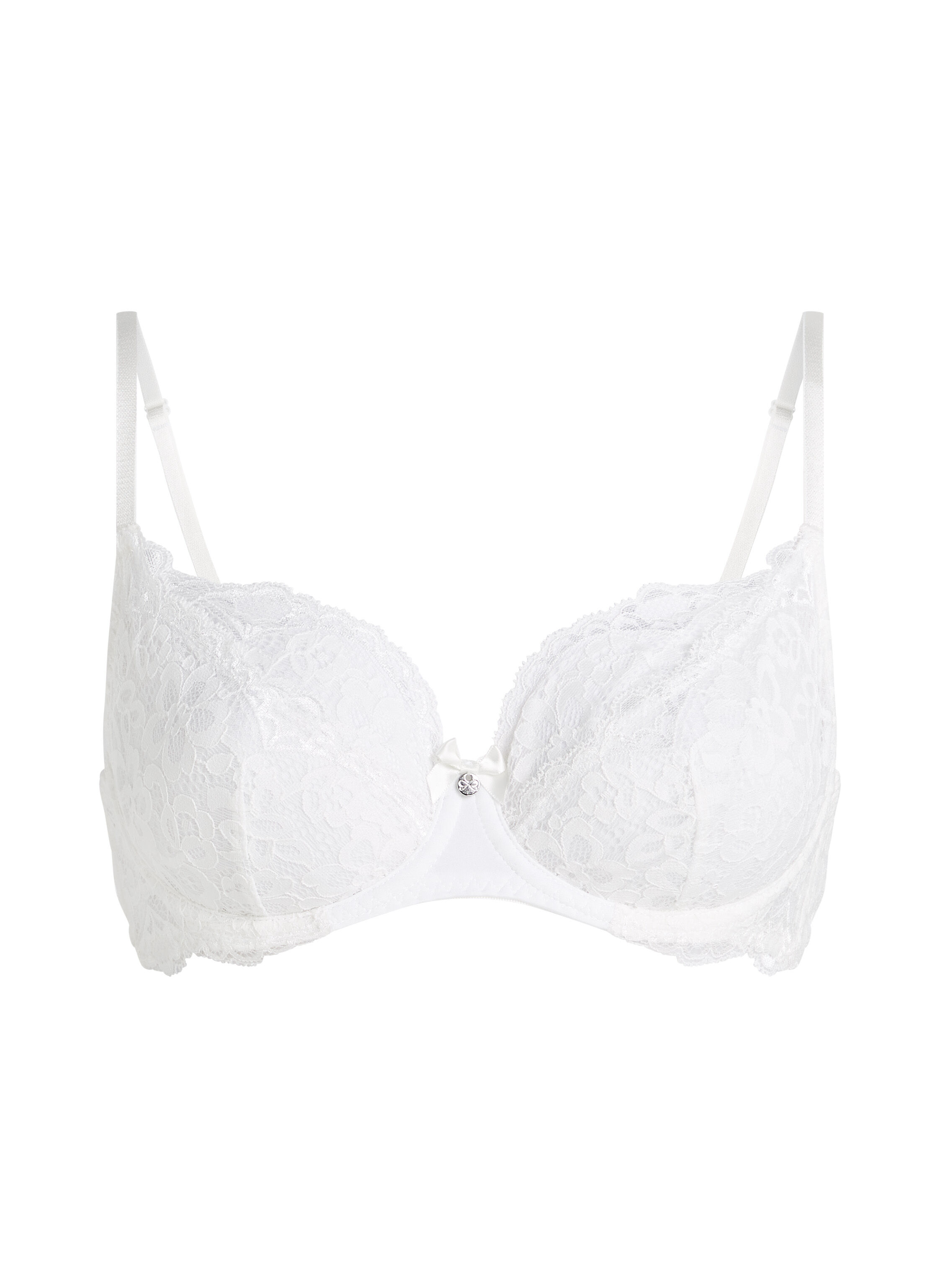 Marine Non-Padded Underwired Bra, White