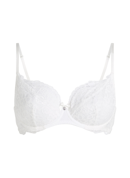 Marine Non-Padded Underwired Bra, White