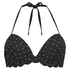 Scallop push-up underwired bikini top Cup A - E, Black