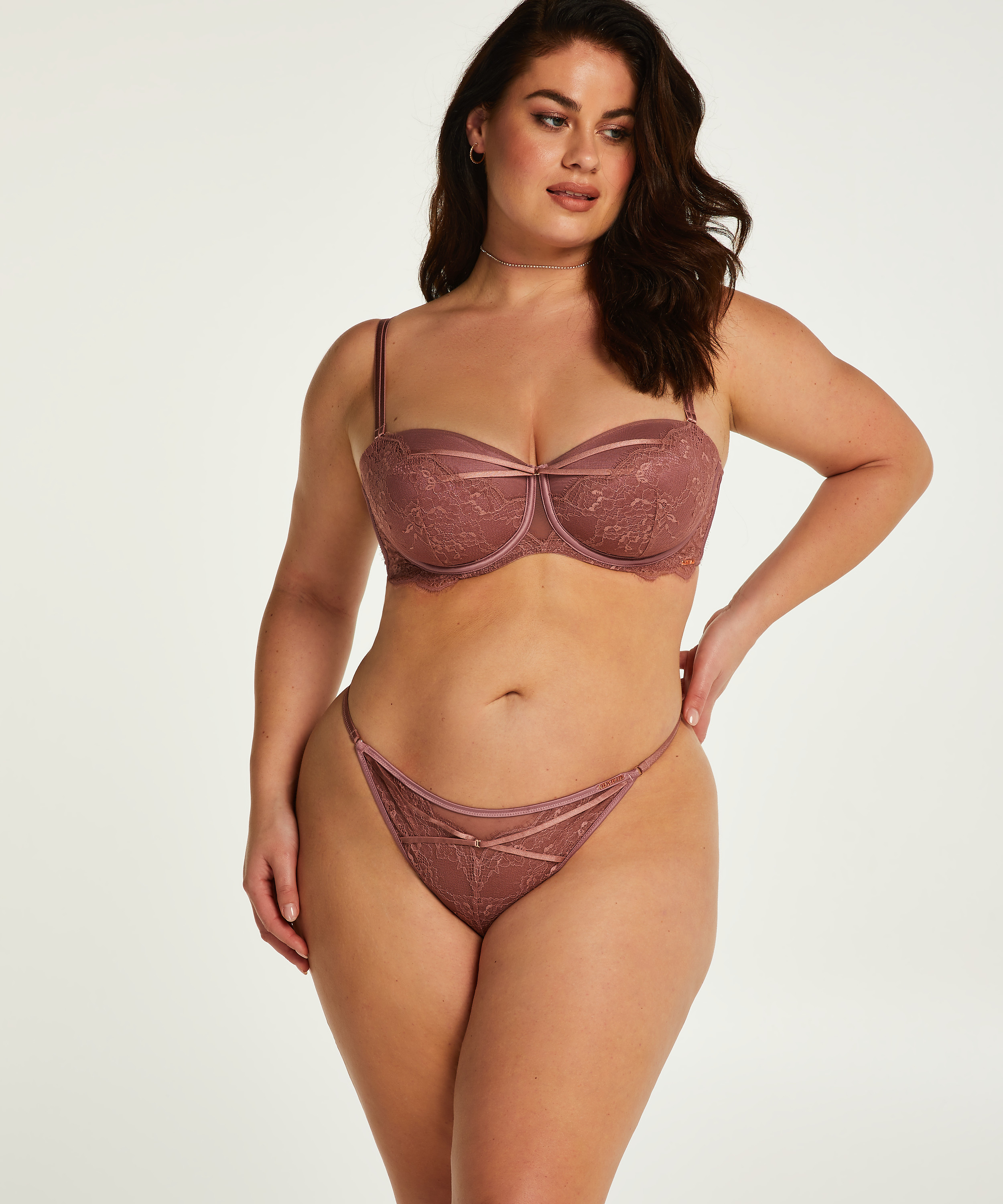 Margaret padded strapless underwired bra Lucy Hale, Pink, main