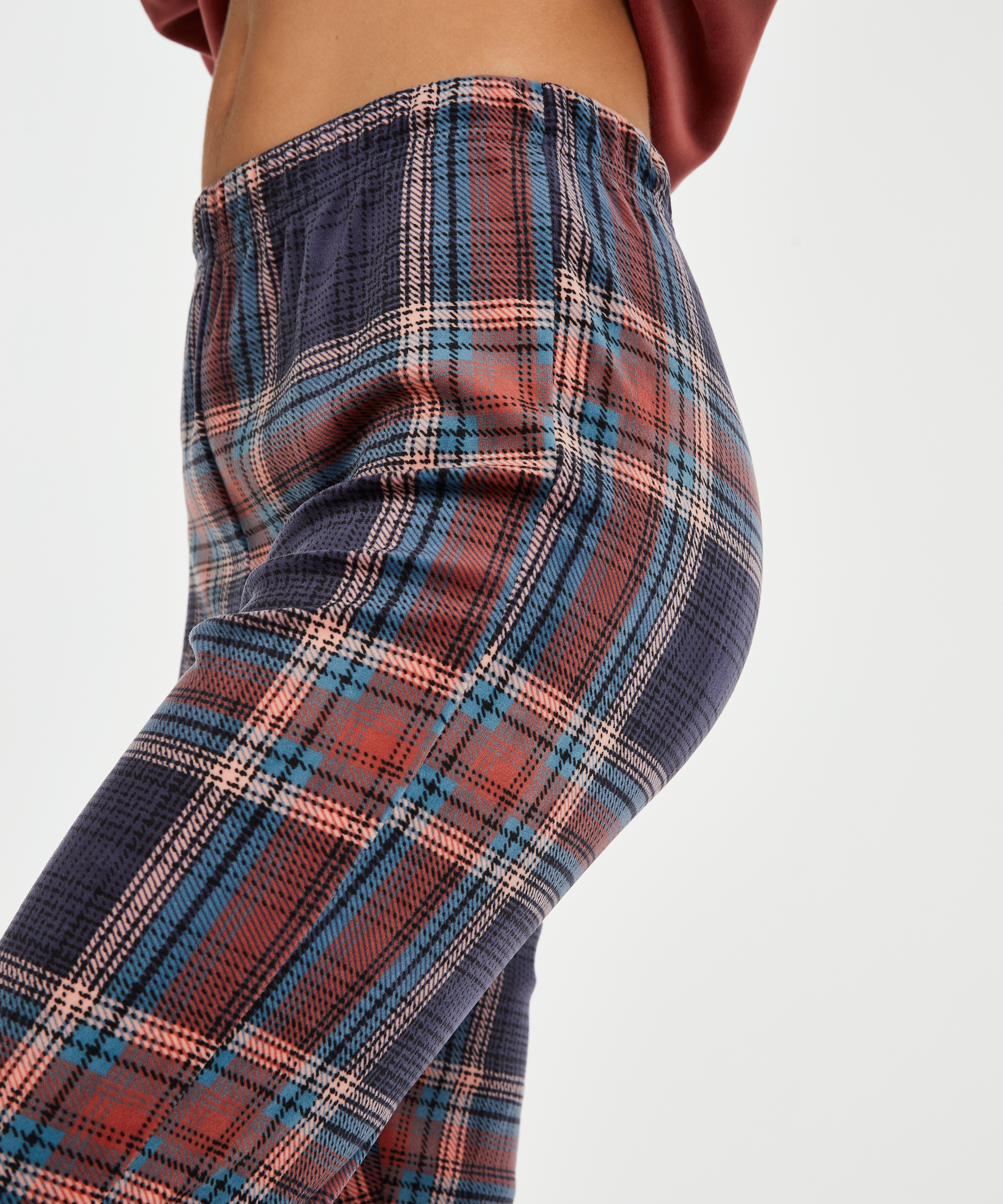 Velvet leggings, Blue, main