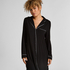 Essential Jersey Shirtdress, Black