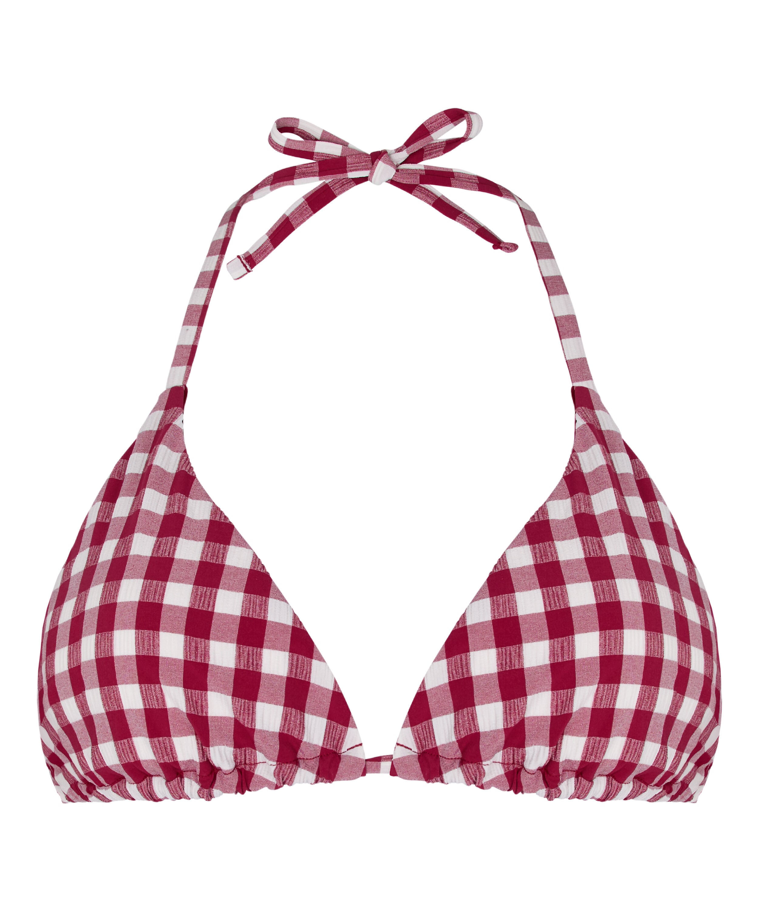 Amalfi Triangle Bikini Top, Red