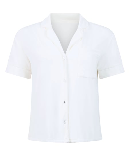 Essential Jersey Short-Sleeved Jacket, White