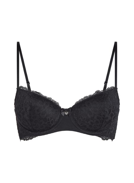 Marine Padded Underwired Bra, Black