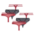 6-Pack Thongs, Red