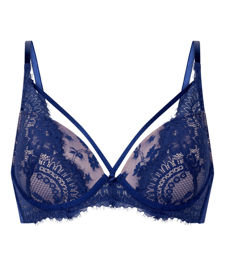Lou Padded Underwired Bra, Blue