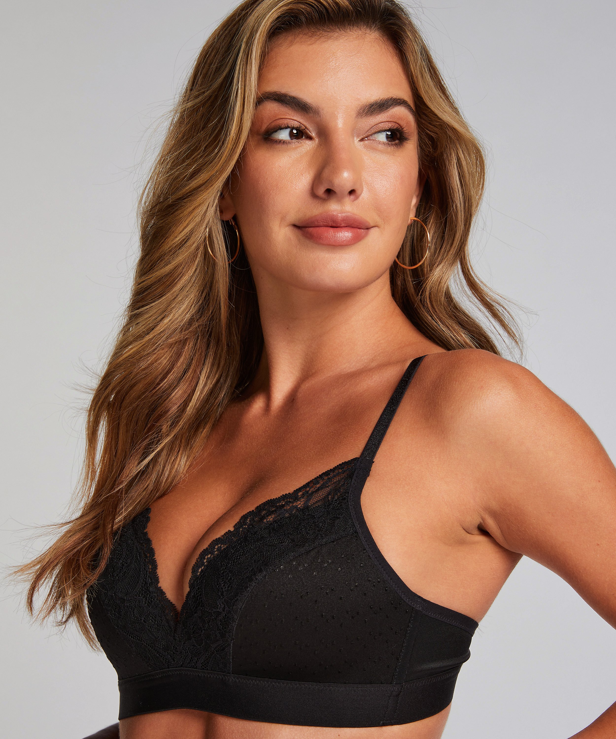 Sophie Padded Non-Underwired Bra, Black, main