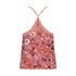 Woven Lace Cami Top, Pink
