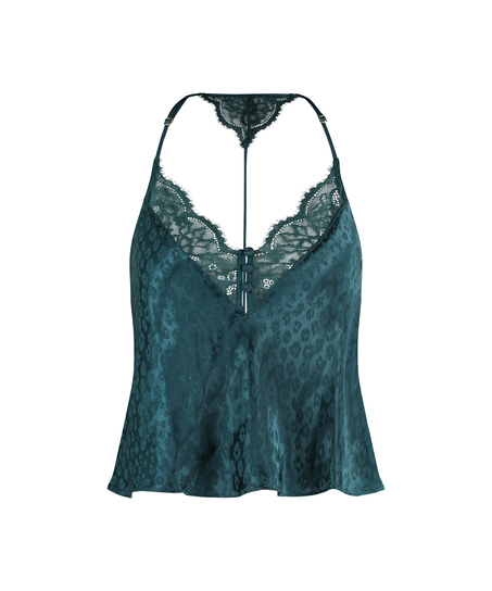 Leopard Cami, Blue