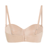Smooth Padded Underwired Strapless Push-Up Bra, Beige