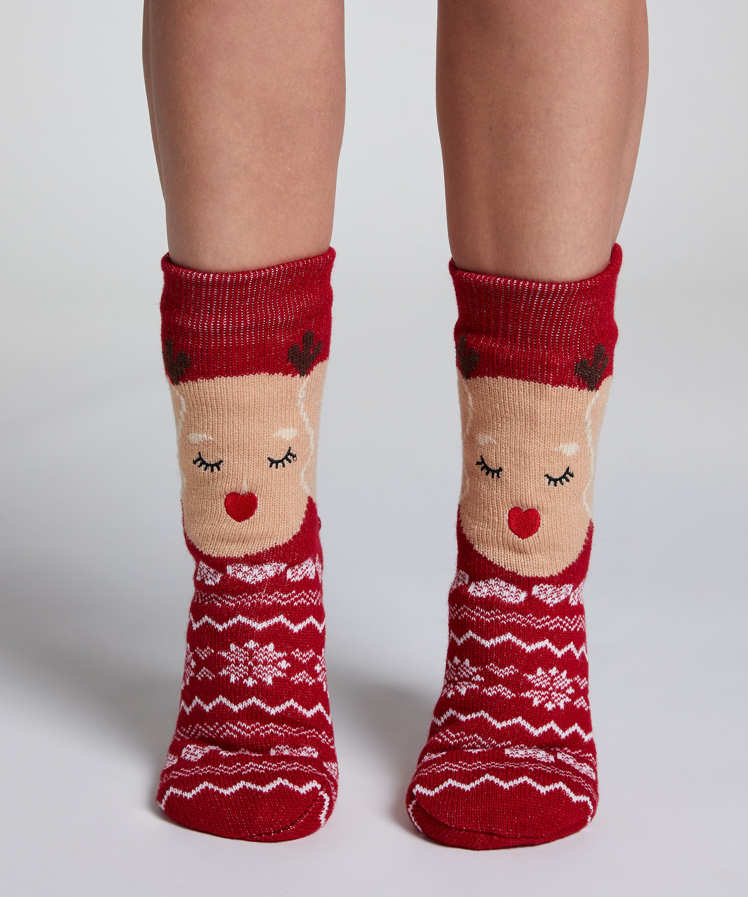 Boot Socks, Red, main