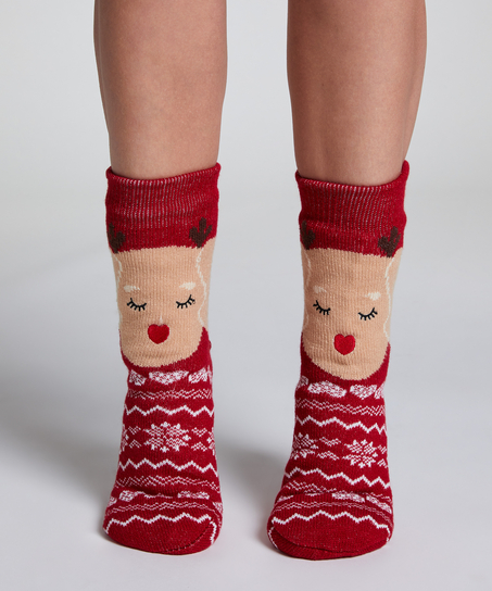 Boot Socks, Red