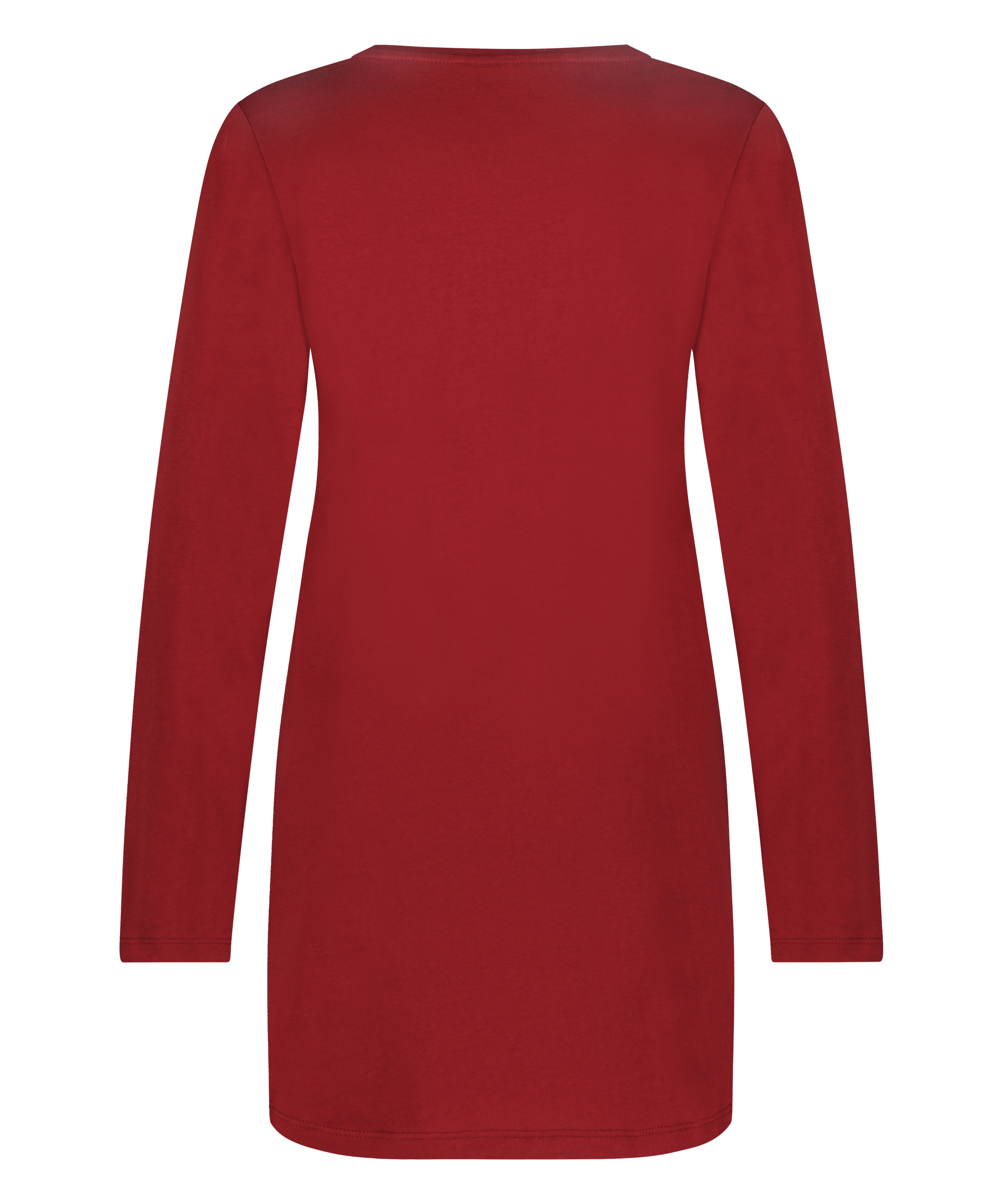 Round Neck Nightshirt, Red, main