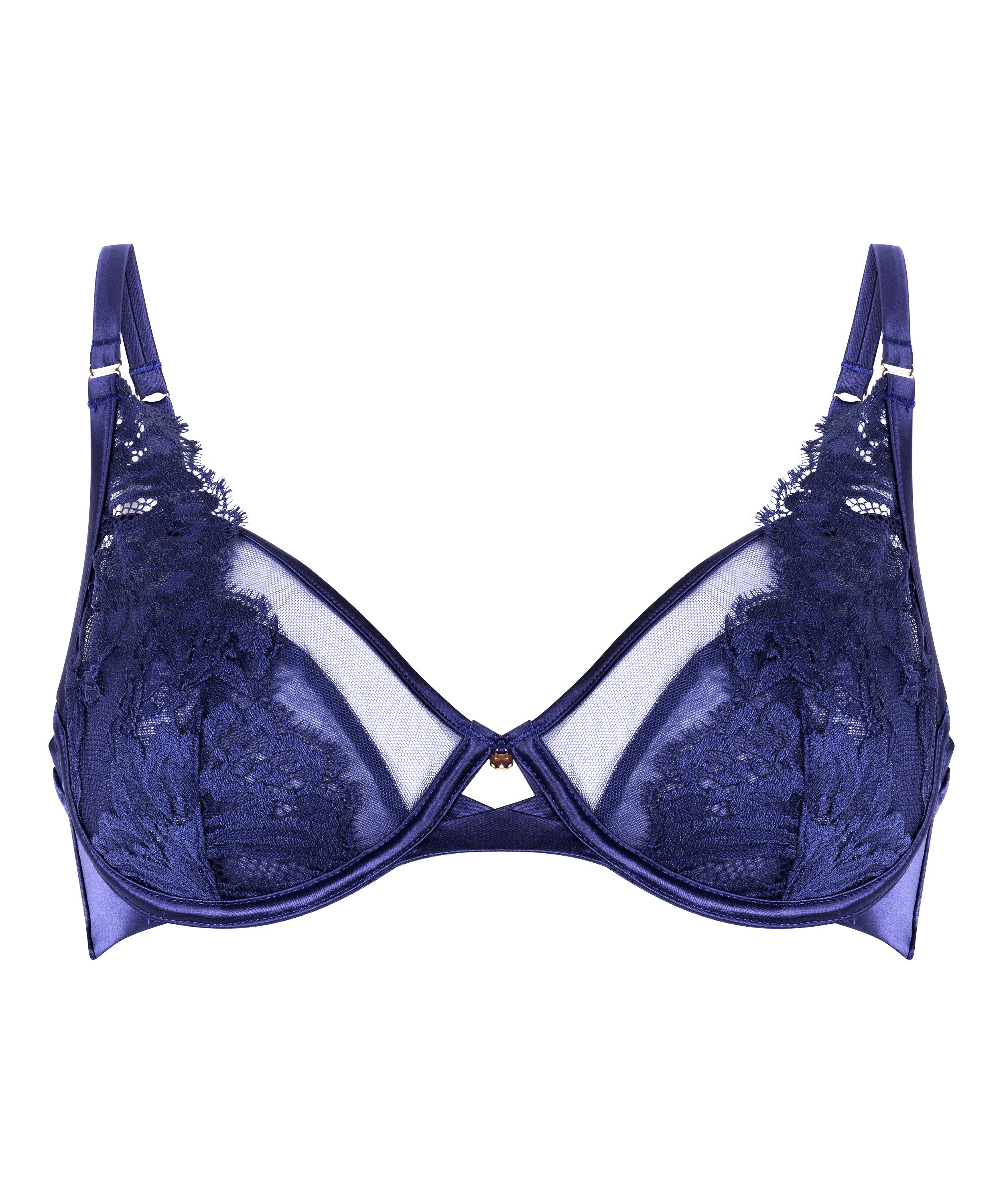 Grace Non-Padded Underwired Bra, Blue, main