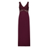 Long slip dress Modal lace, Red