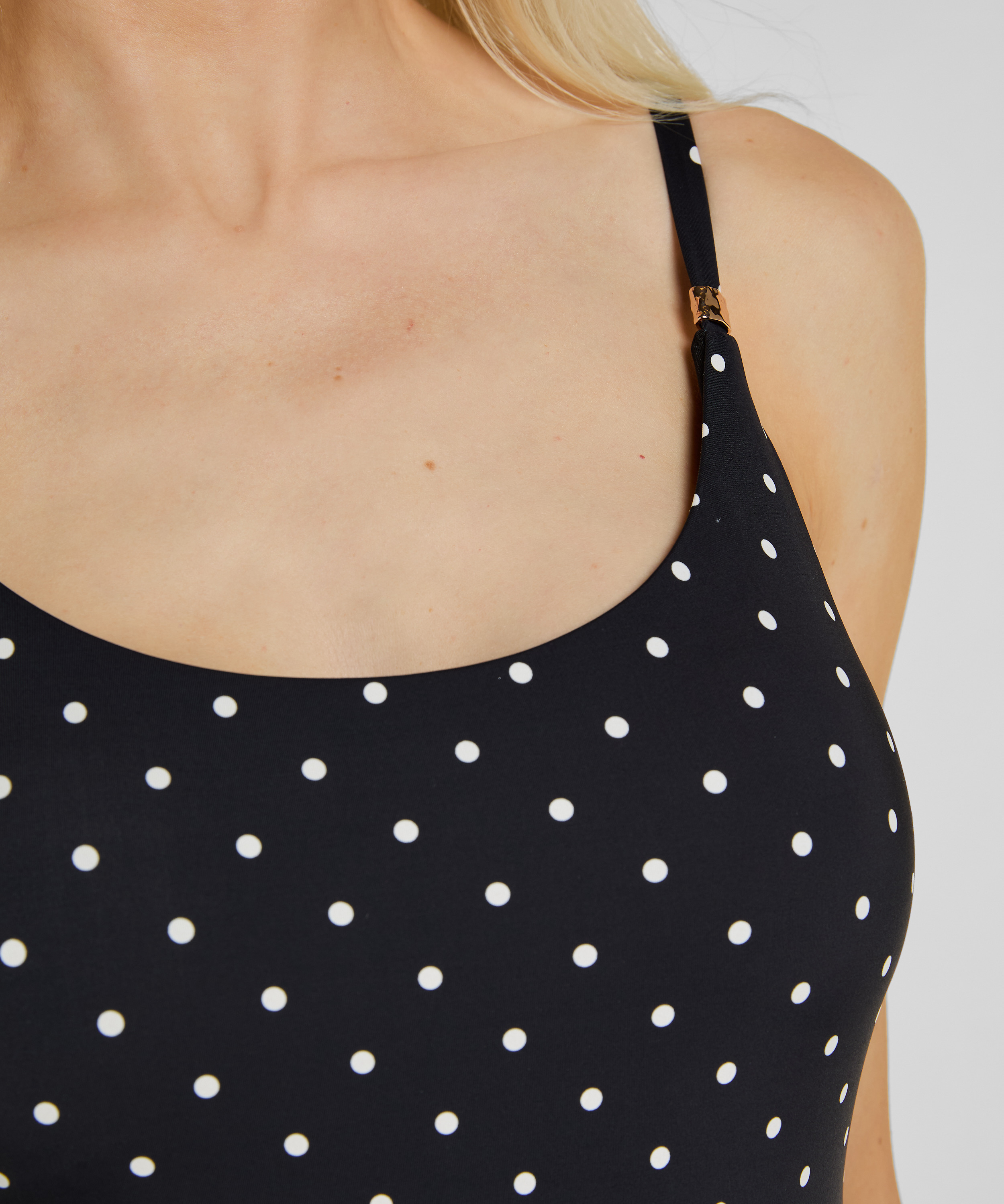 Dotted Bathingsuit Luxe, Black, main