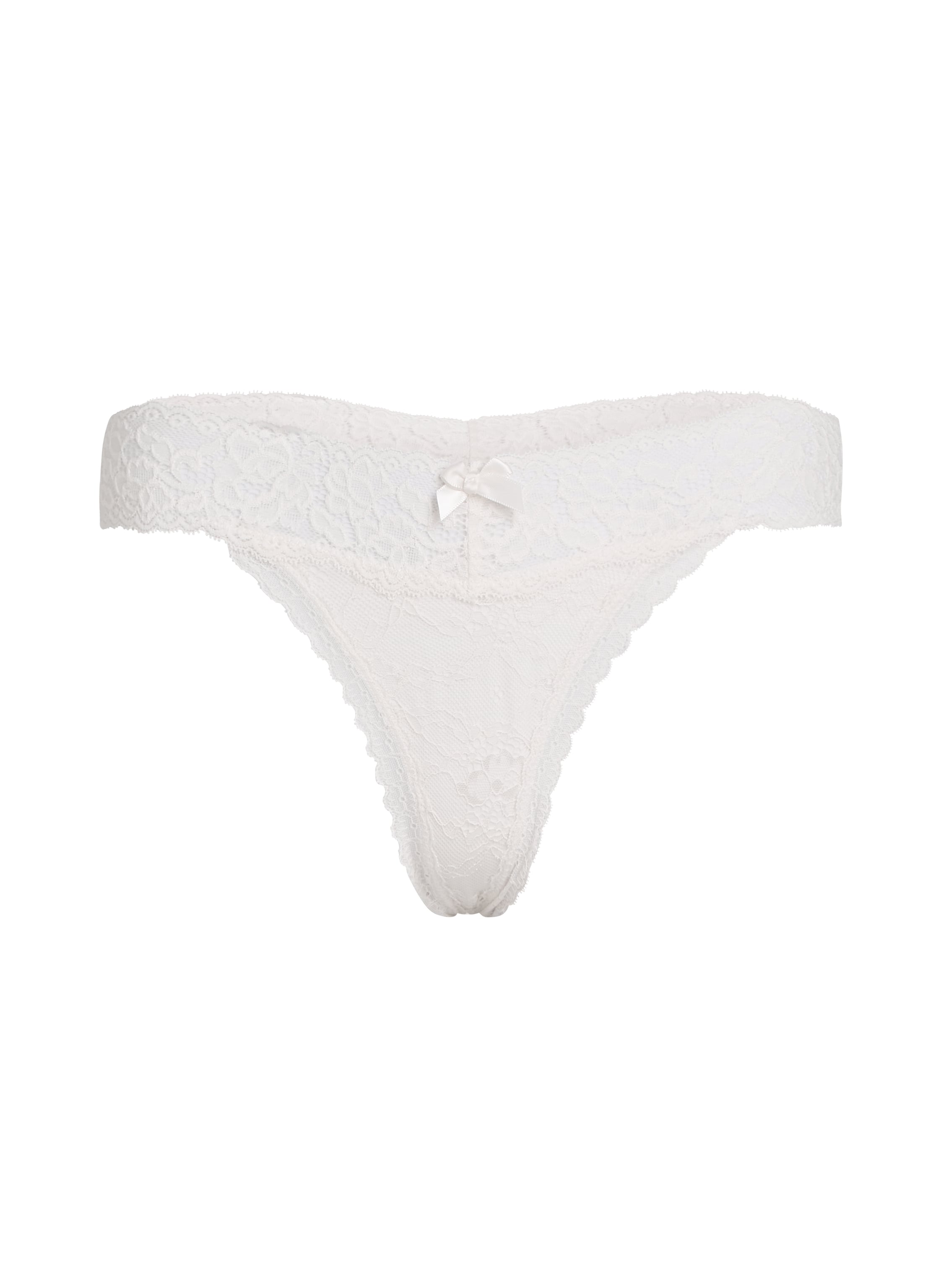 Madison Extra Low Thong, White, main