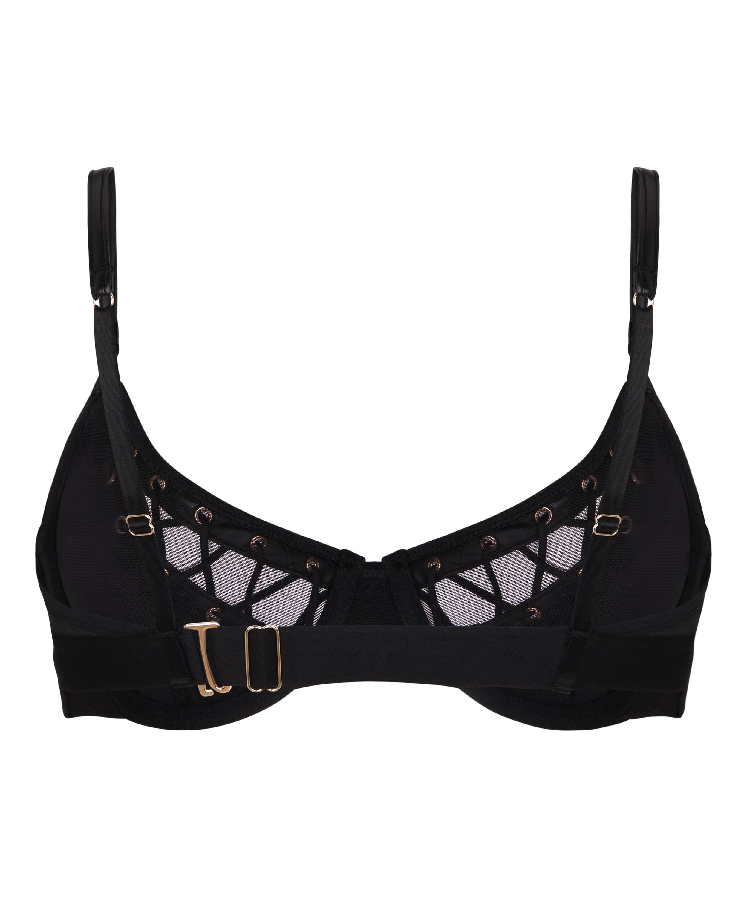 Non-Padded Underwired Bra Sam, Black, main