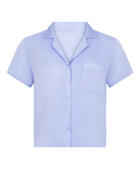 Satin Short-Sleeved Jacket, Purple