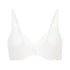 Mesh non-padded underwired bra, White