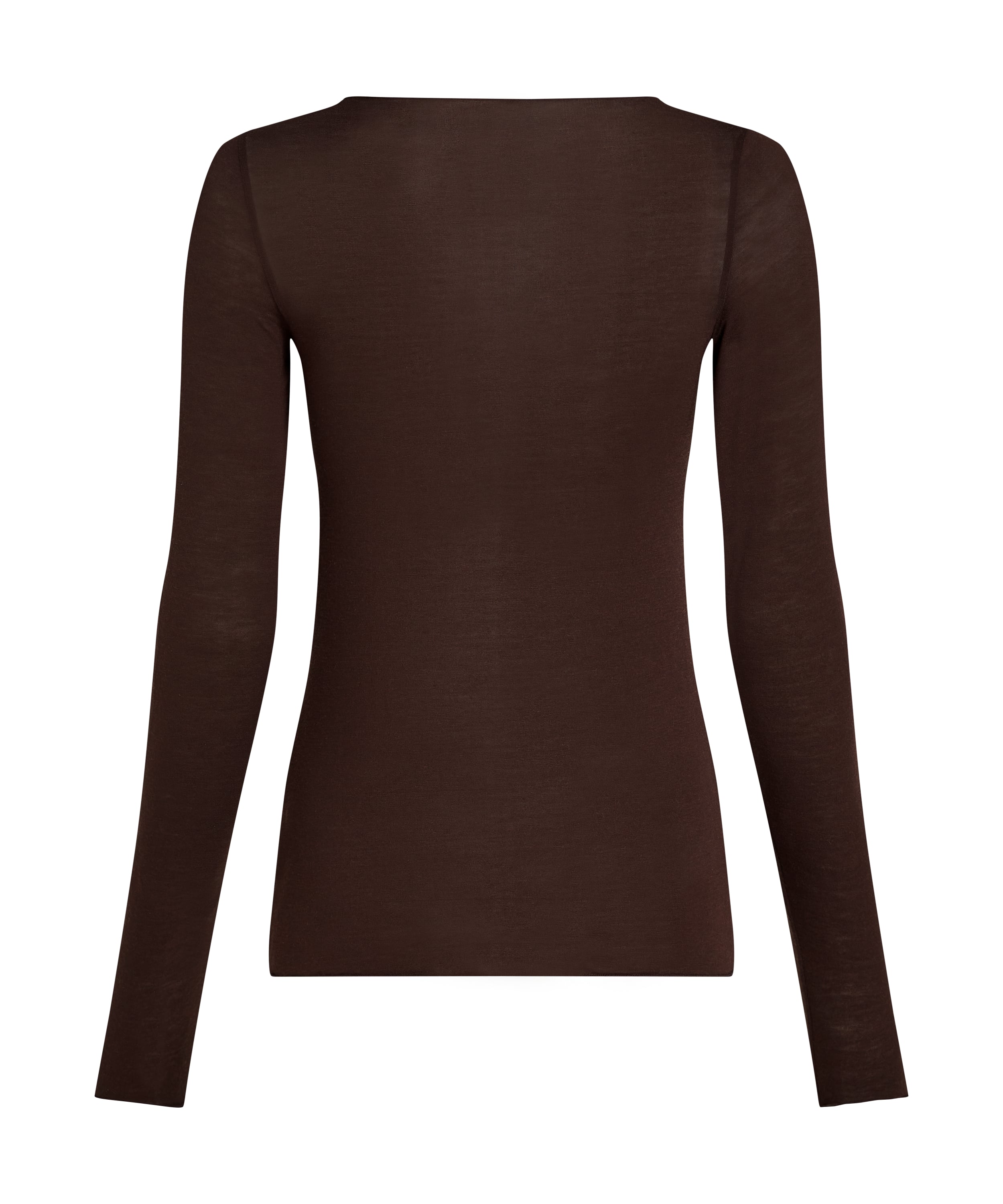 super soft Boatneck Shirt with Cashmere, Brown, main