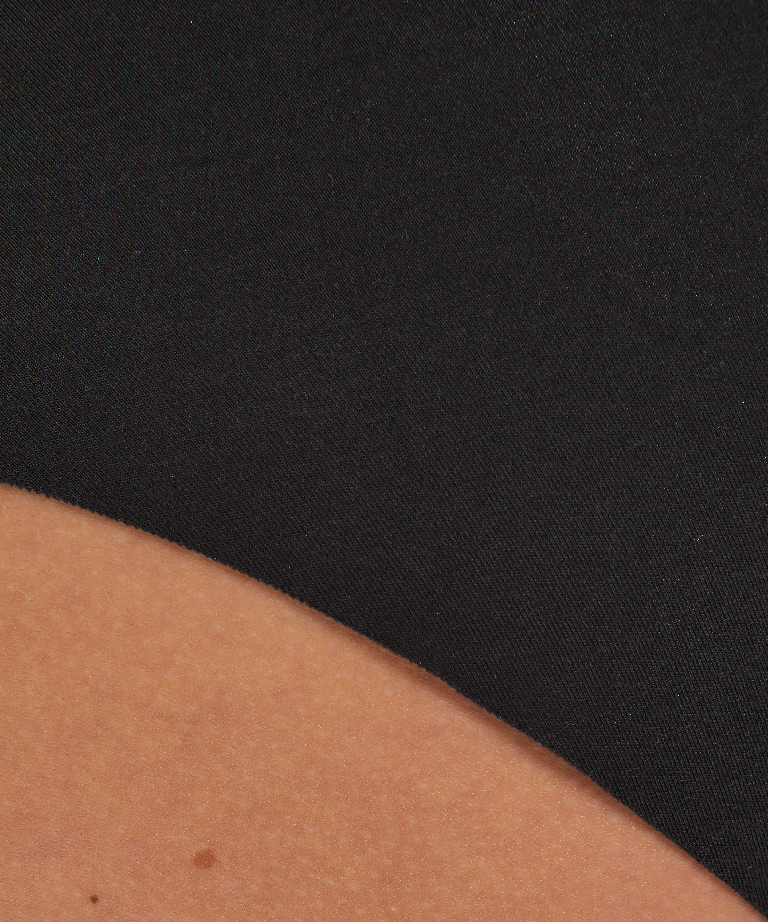Invisible cotton knickers, Black, main
