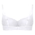 Cotton Padded Underwired Bra, White