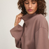 Top viscose mock neck, Brown