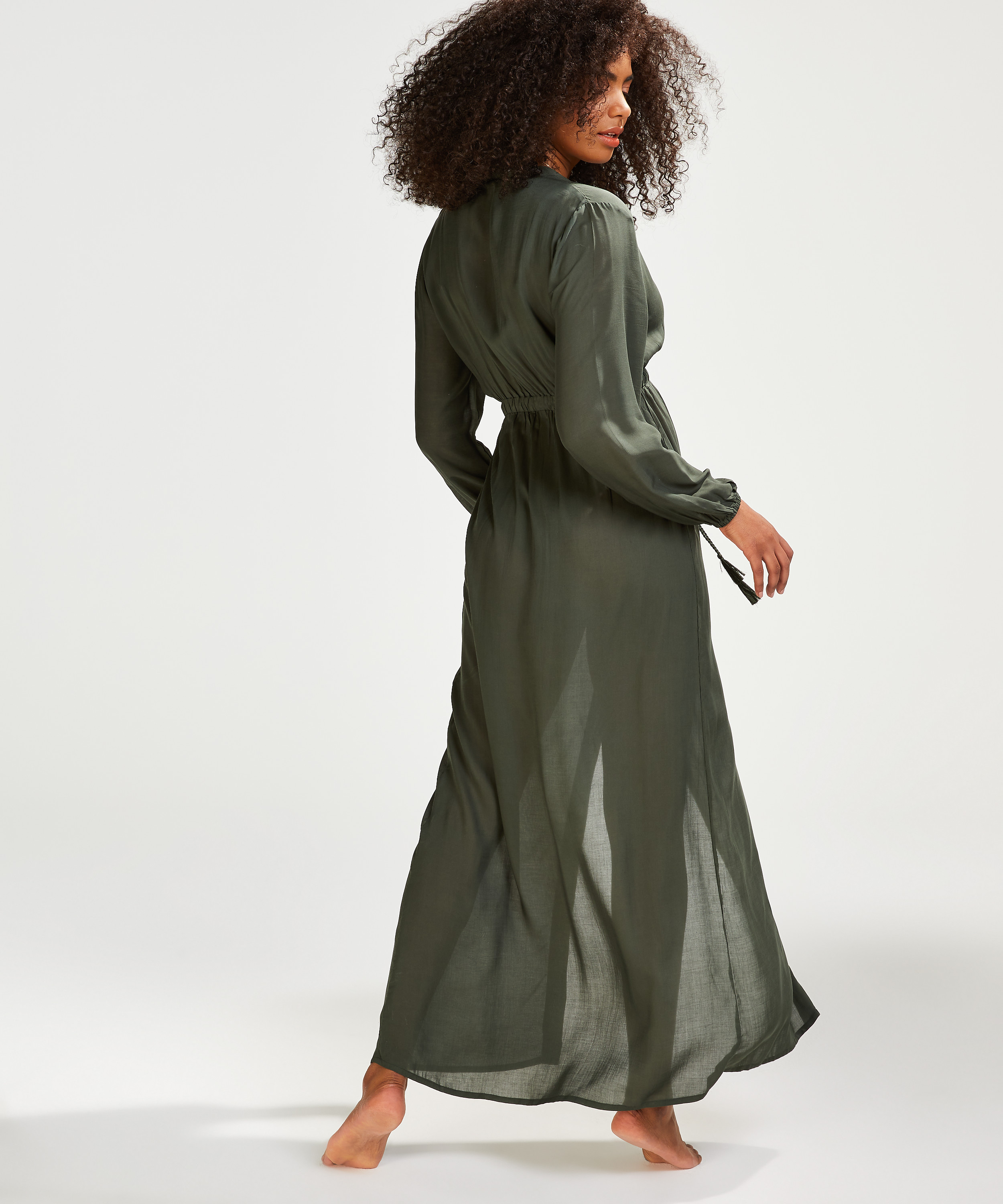 Flowing beach dress, Green, main