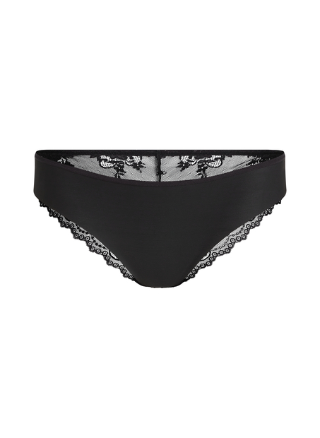 Invisible Lace Back Brazilian, Black