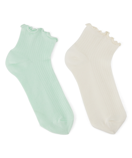 2 Pairs Of Socks, Green