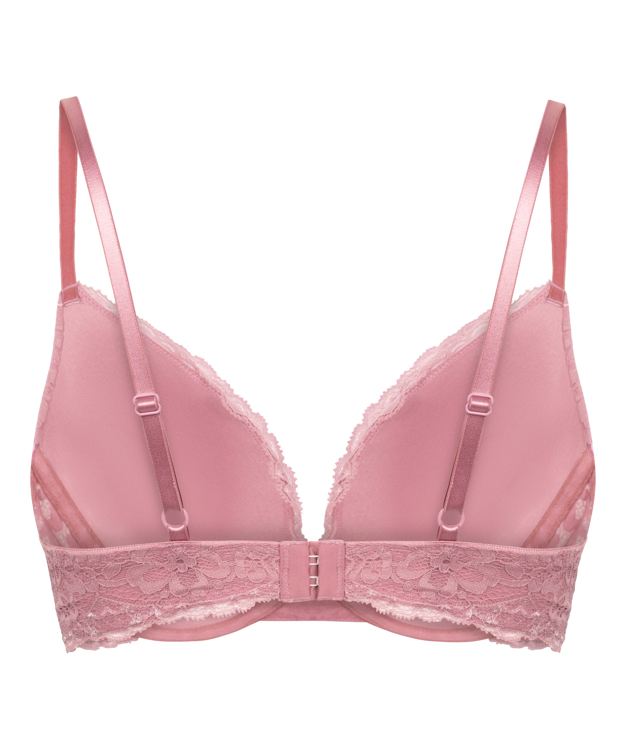 Marine Padded Push-Up Underwired Bra, Pink, main
